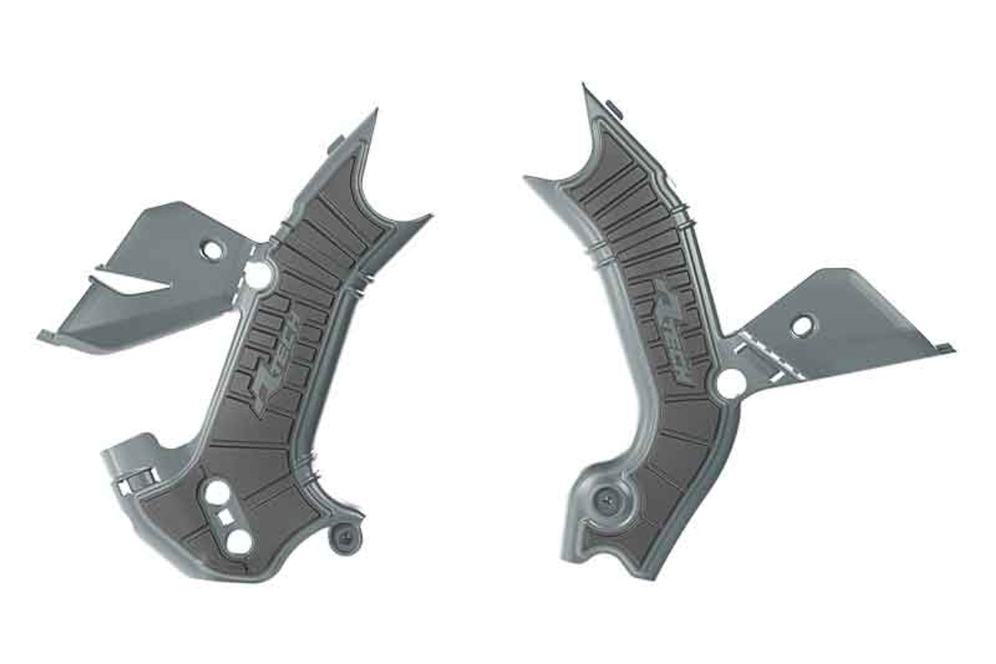 Racetech PROTEZIONE TELAIO BI-MATERIALE KAWASAKI KX 250/450 2024-2025 GRIGIO/NERO