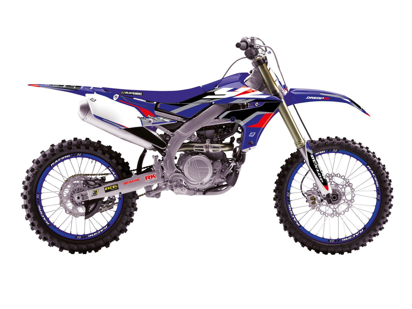 Kit Adesivi Dream 5 Chrome Blackbird Yamaha YZF 450 2018-2022