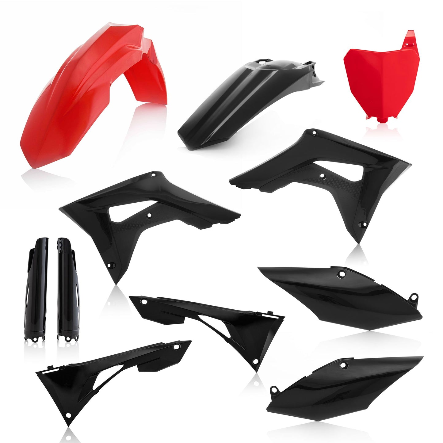 KIT PLASTICHE COMPLETO HONDA CRF450R 19 ACERBIS ROSSO/NERO