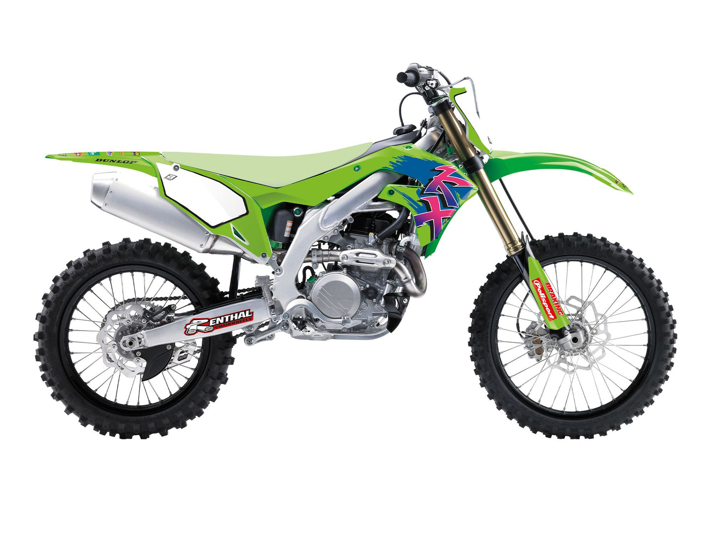 Kit Adesivi Retrò Blackbird Kawasaki KXF 450 2019-2023