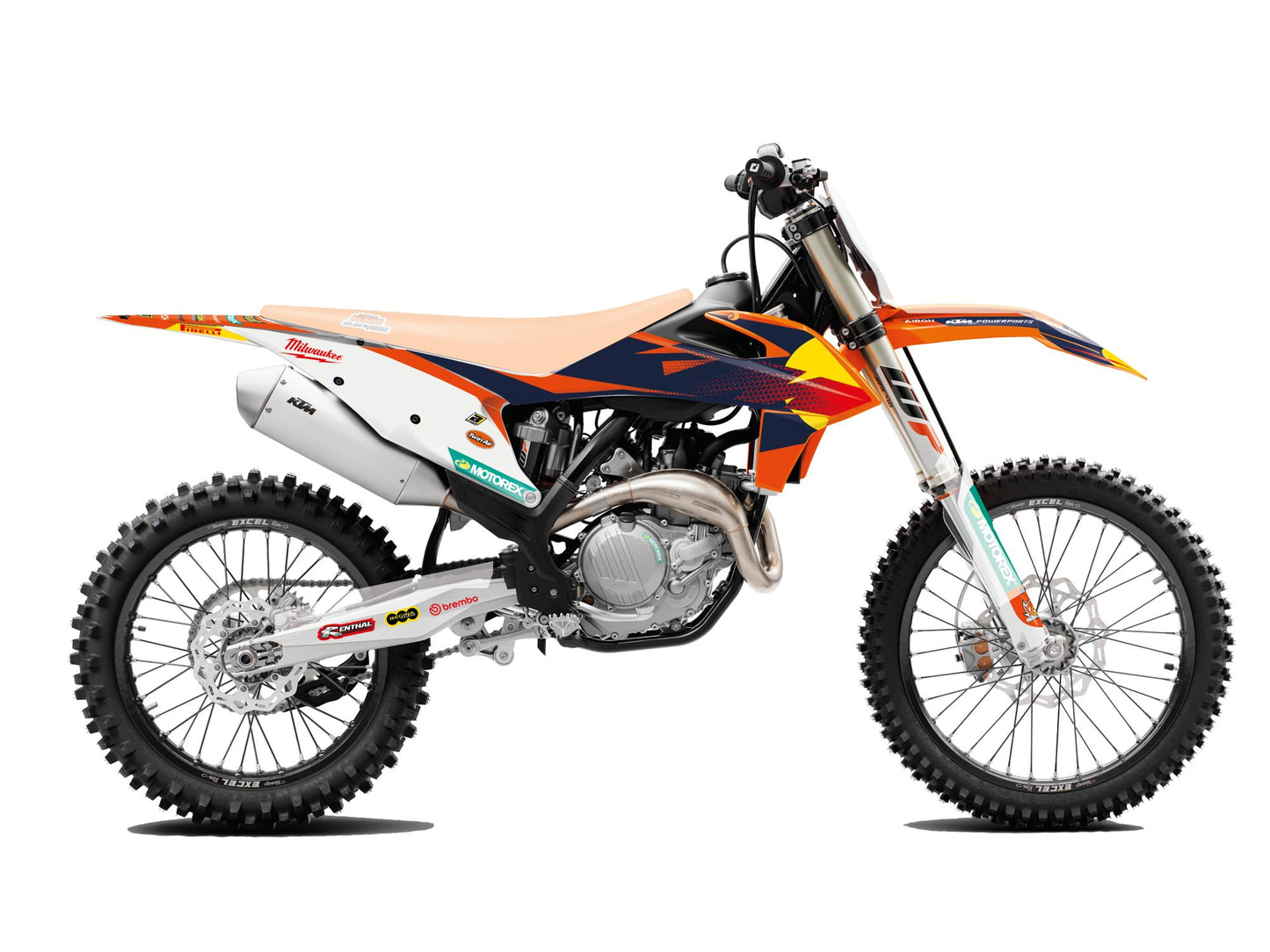 Kit Adesivi Replica Team KTM Factory MxGP 25 Blackbird Ktm EXC 450 2020-2023