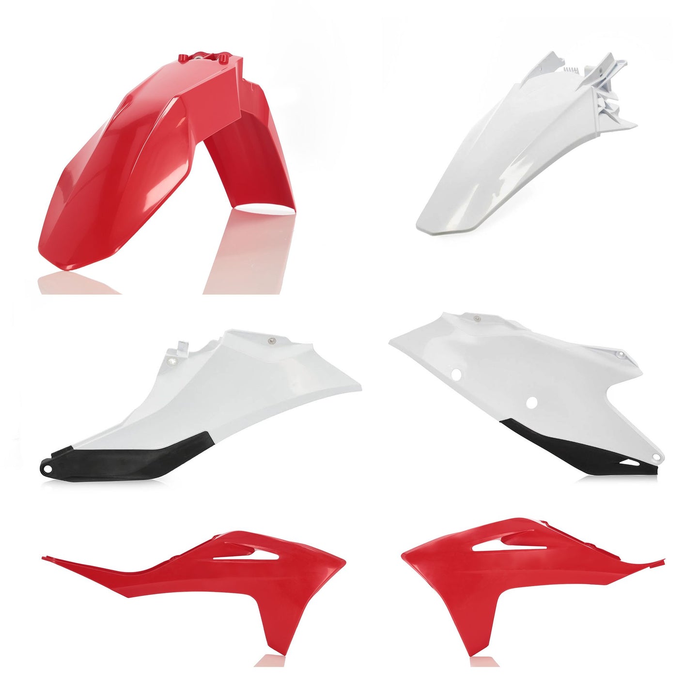 KIT PLASTICHE GASGAS MC-MCF 21 ACERBIS ROSSO/BIANCO