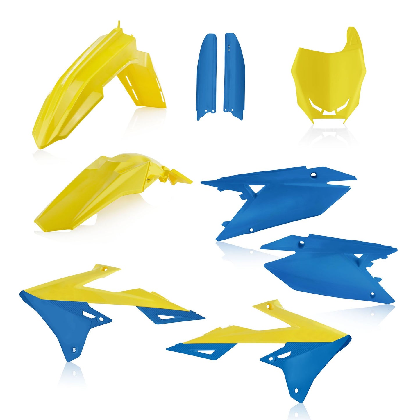 KIT PLASTICHE COMPLETO RMZ450 2019 ACERBIS GIALLO/BLUE