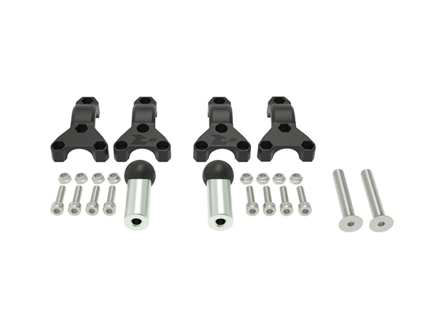 Paramani Racetech KIT MONTAGGIO PARAMANI HP3 SPECIFICO Mani NERO-ARGENTO