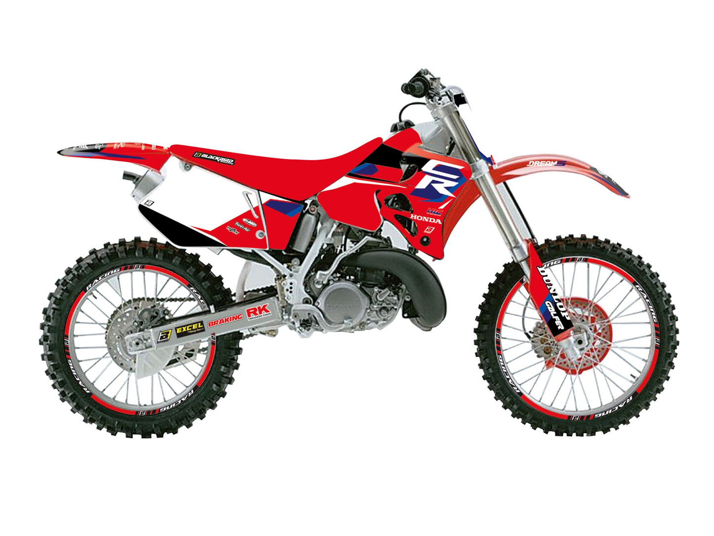Kit Adesivi Dream 5 Blackbird Honda CR 250 1995-1996