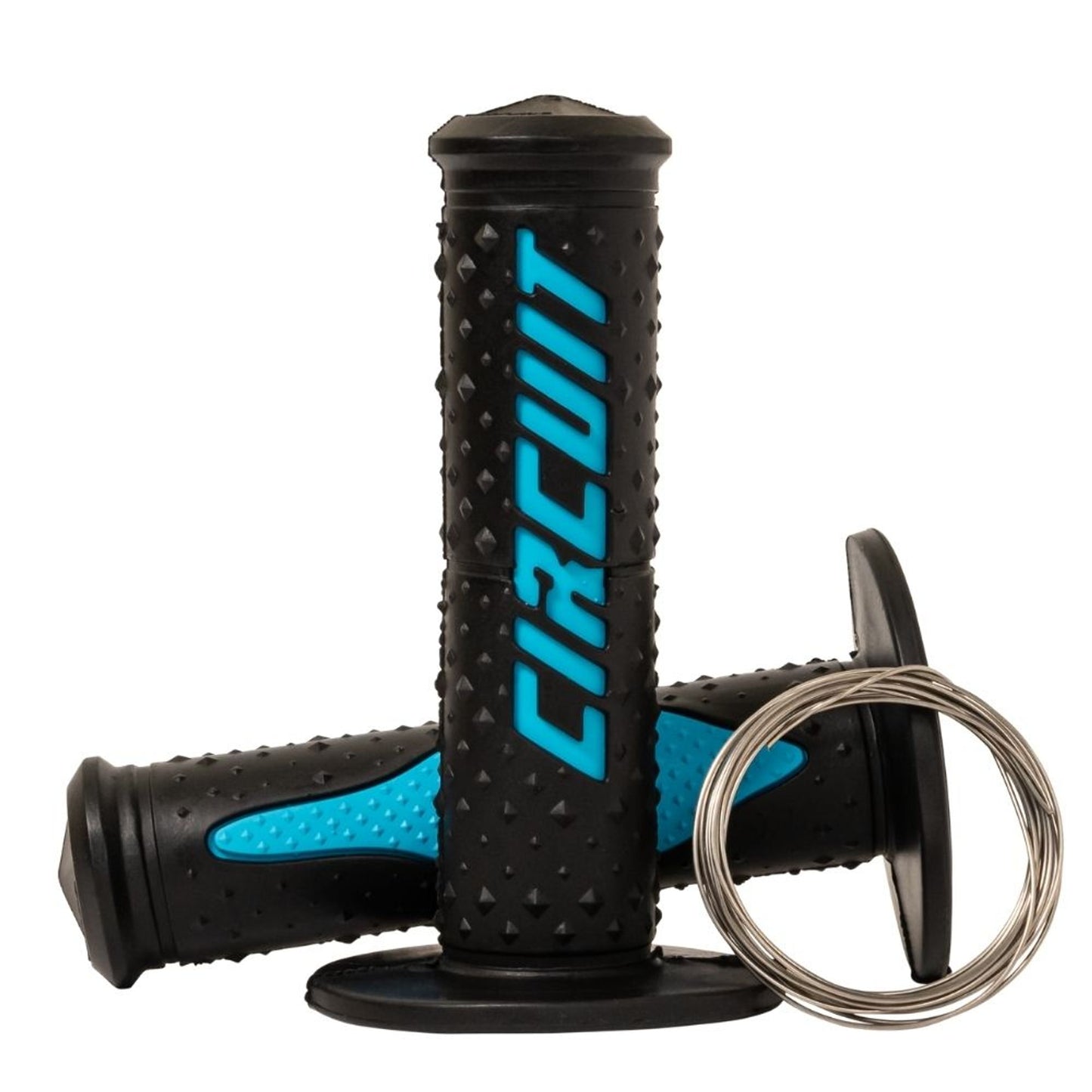 Manopole Circuit Electra Racing nero / blu fluo