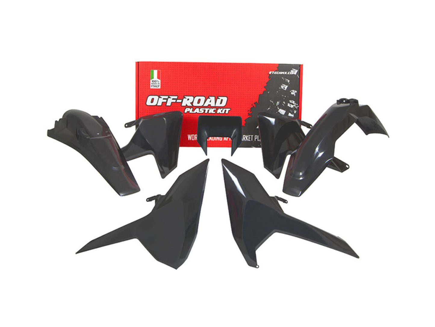 Kit Plastiche Racetech HUSQVARNA 250/300/350/450/501 SENZA PARASTELI 2017-2019 Kit NERO
