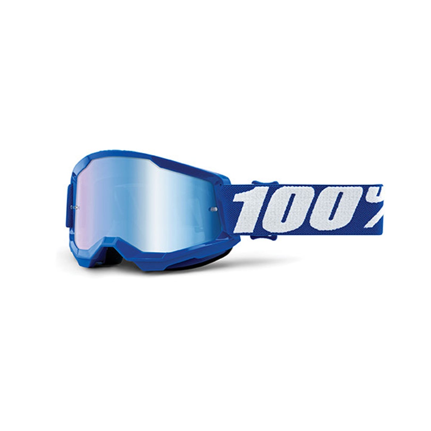 MASCHERA 100% STRATA 2 FMF BLUE - LENTE A SPECCHIO BLU