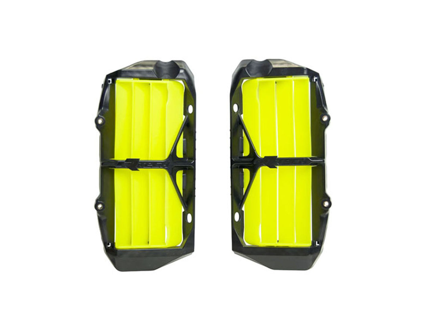 Racetech GRIGLIE RADIATORE RINFORZATE HUSQVARNA 2024-2025 NERO-GIALLO NEON