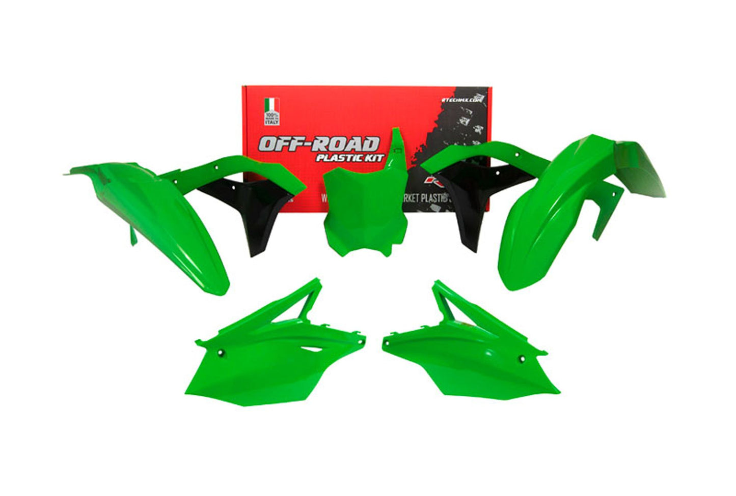 Kit Plastiche Racetech KAWASAKI KX 250 2017-2020 Kit VERDE KX - NERO