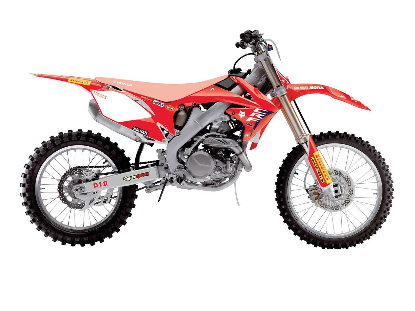 Kit Adesivi Replica Team HRC Blackbird Honda CRF 450 2009-2012