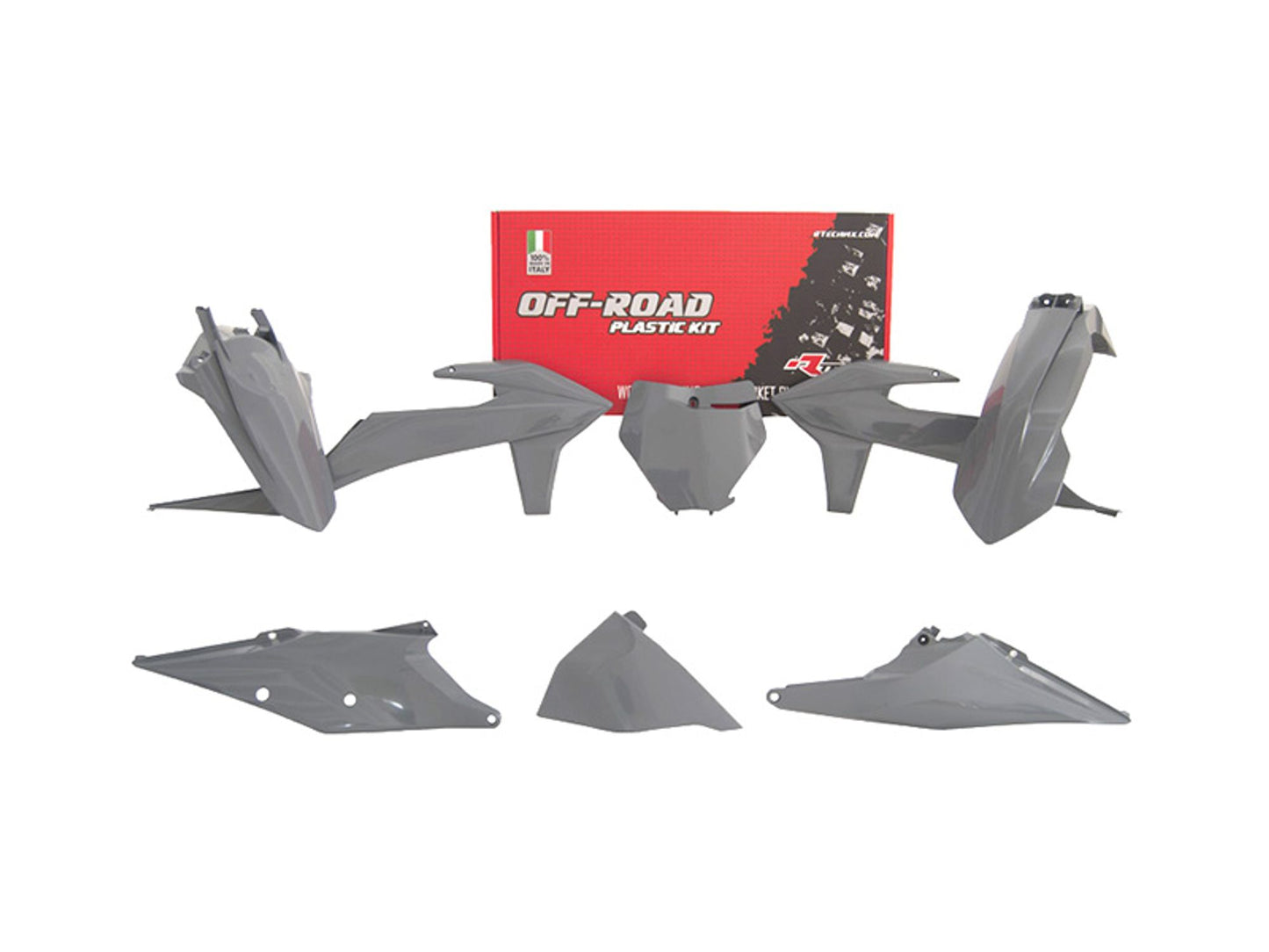 Kit Plastiche Racetech KTM 125/150/250/300/350/450 SENZA PARASTELI 2019-2022 Kit GRIGIO QUANTUM