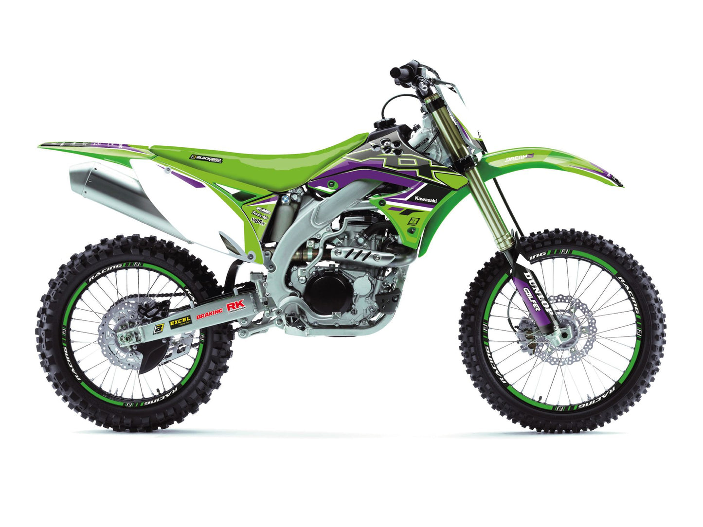 Kit Adesivi Dream 5 Blackbird Kawasaki KXF 450 2009-2011