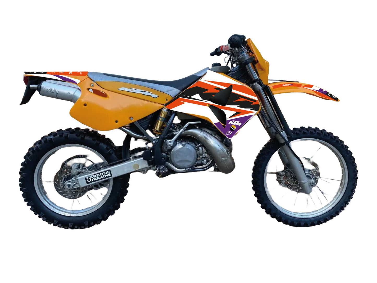 Kit Adesivi Dream 5 Chrome Blackbird Ktm SUPERCOMPETITION 4 STROKE 1996-1999