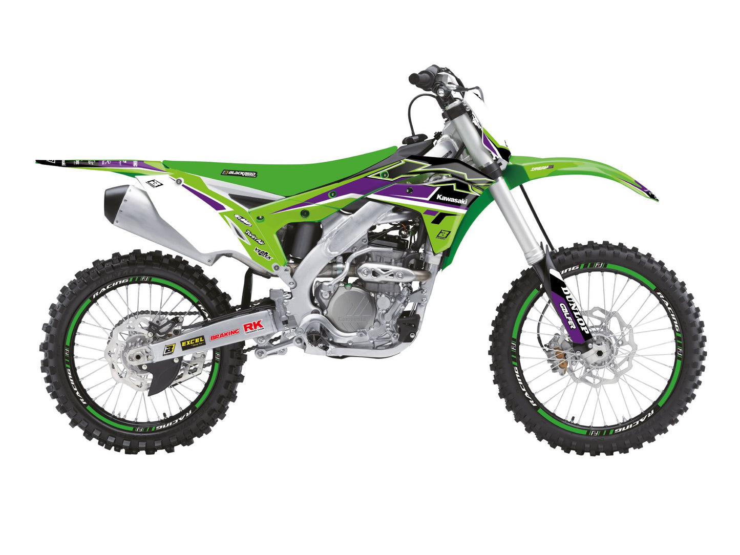 Kit Adesivi Dream 5 Blackbird Kawasaki KXF 250 2017-2020