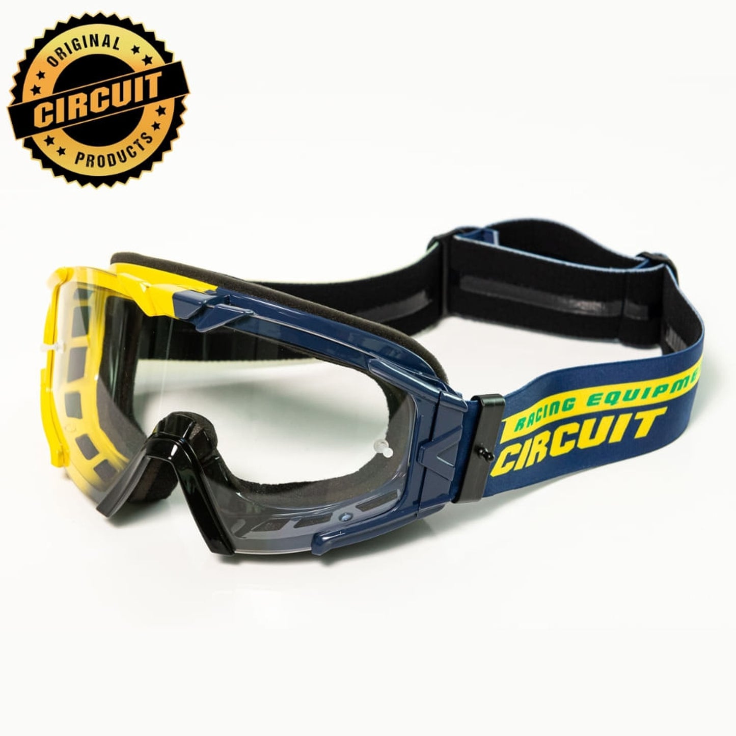 Maschera Circuit Quantum giallo / blu / trasparente