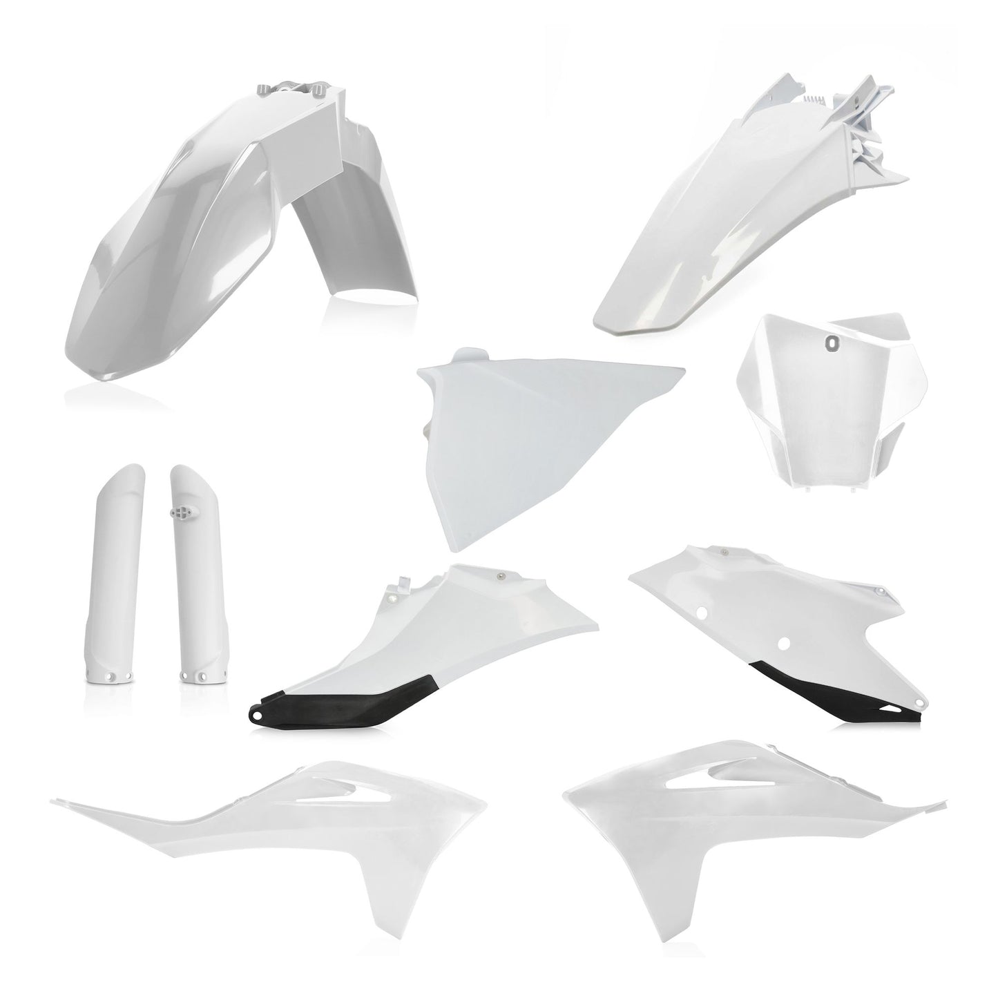 KIT PLASTICHE COMPLETO GASGAS MC/MCF21 ACERBIS BIANCO/NERO
