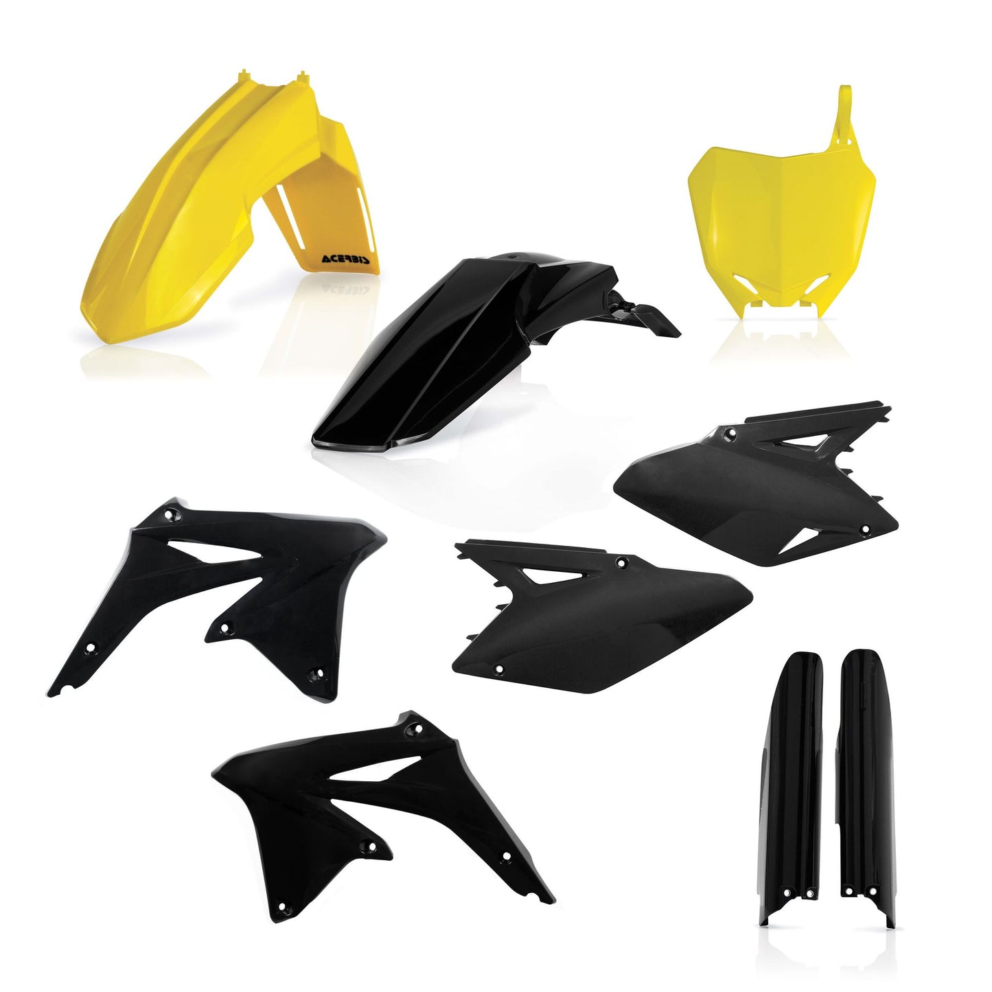 KIT PLASTICHE COMPLETO RMZ 450 08 ACERBIS GIALLO/NERO