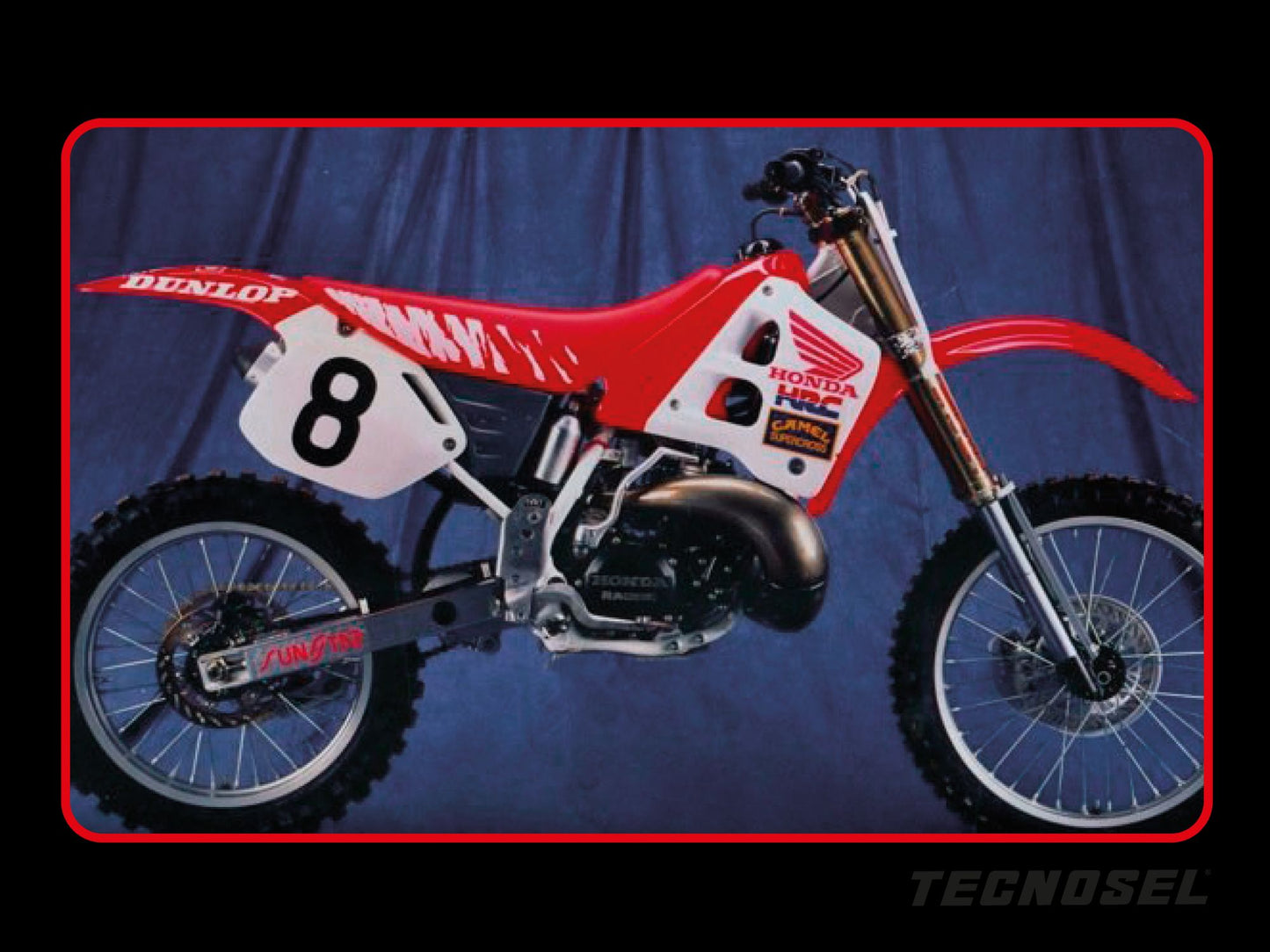 Kit Adesivi Replica Team Honda 1991 USA Blackbird Honda CR 250 1990-1991