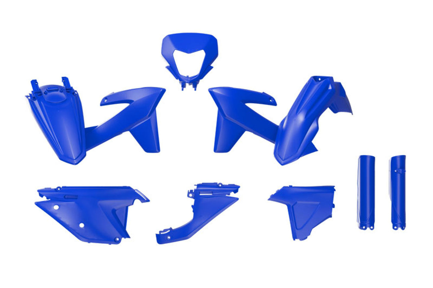 Kit Plastiche Racetech SHERCO 125/250/300/450/500 CON PARASTELI 2025-2026 Kit Completo Enduro BLU