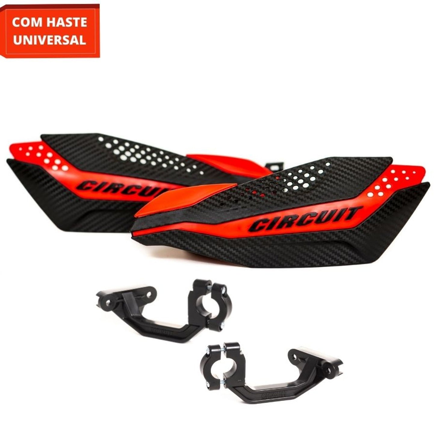 Paramani Circuit Dakar universali carbonio / rosso fluo