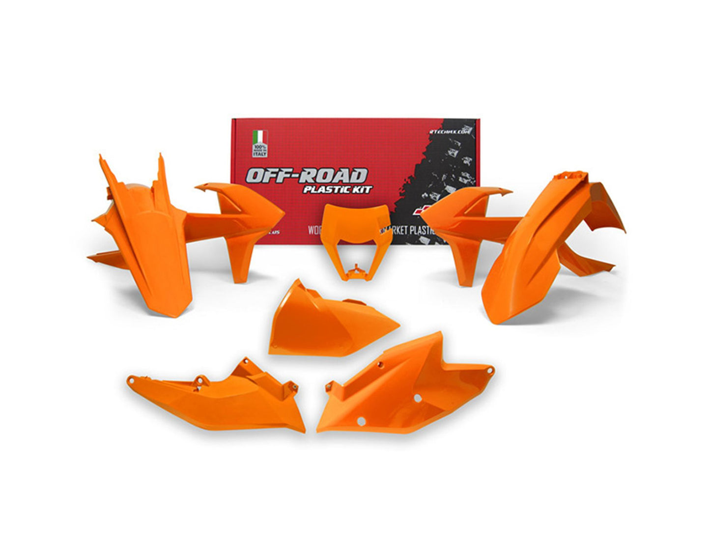 Kit Plastiche Racetech KTM 250/300/350/450/500 SENZA PARASTELI 2017-2019 Kit ARANCIONE KTM