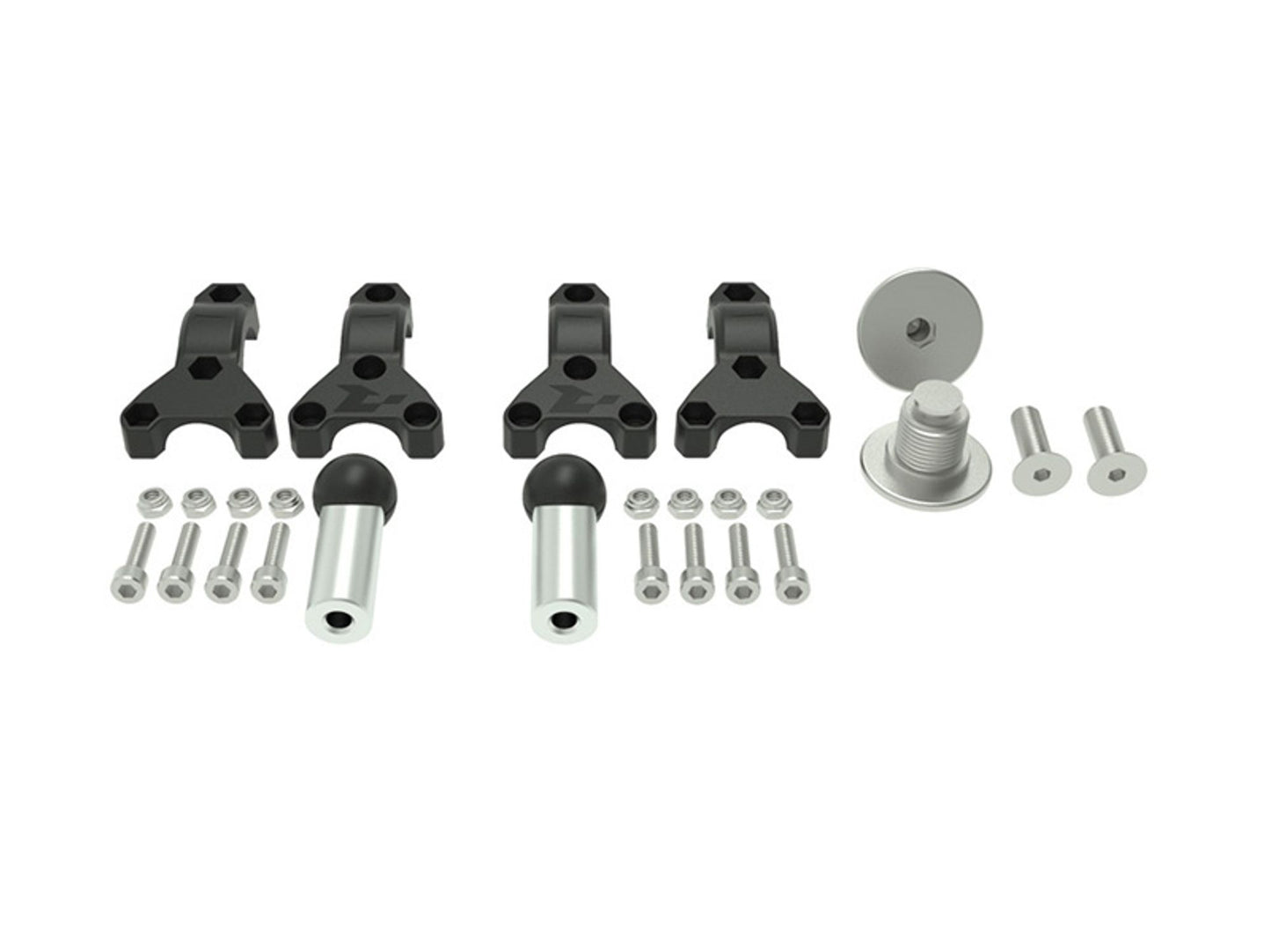 Paramani Racetech KIT MONTAGGIO PARAMANI HP3 SPECIFICO Mani NERO-ARGENTO