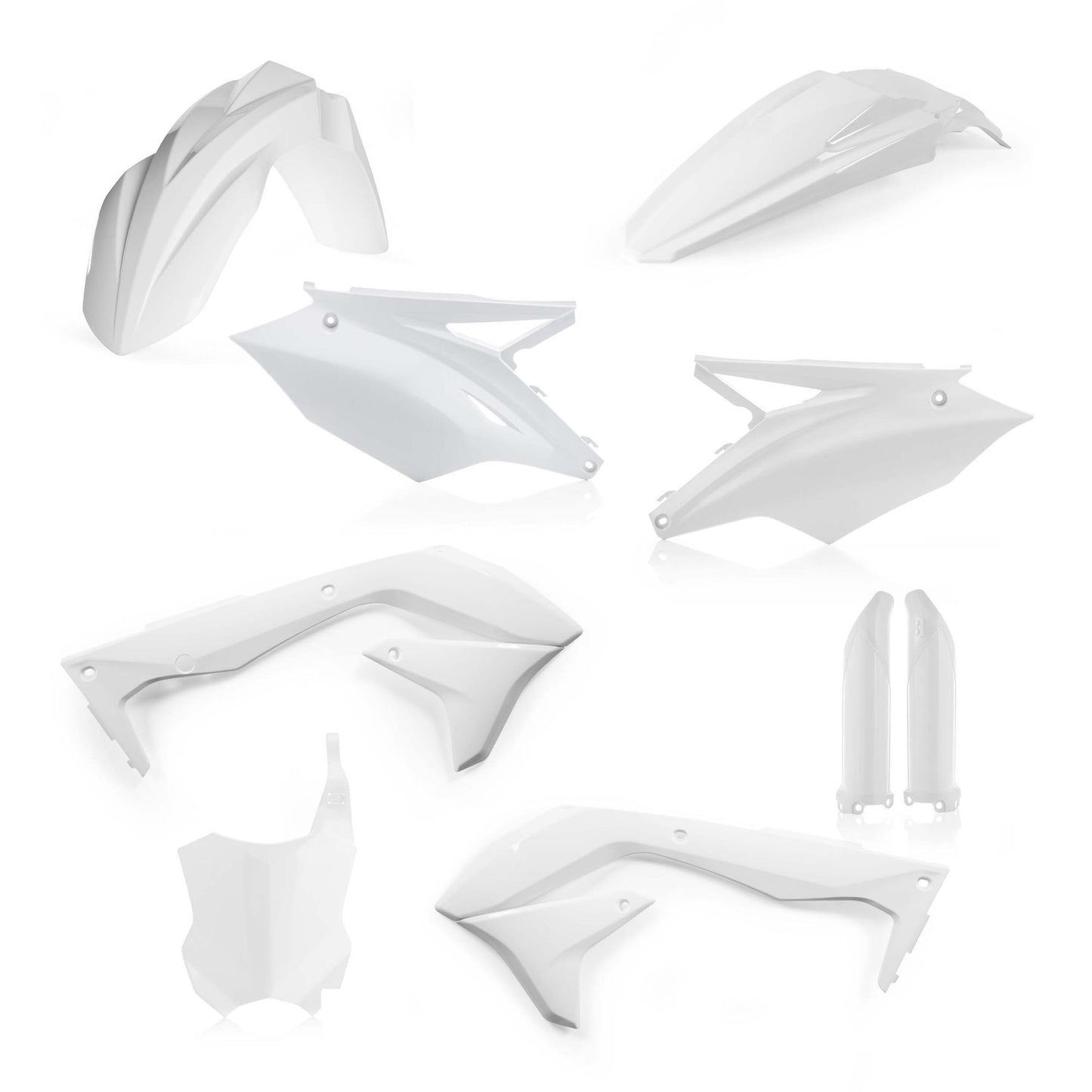 KIT PLASTICHE COMPLETO KAWASAKI KXF 450 2018 USA ACERBIS BIANCO