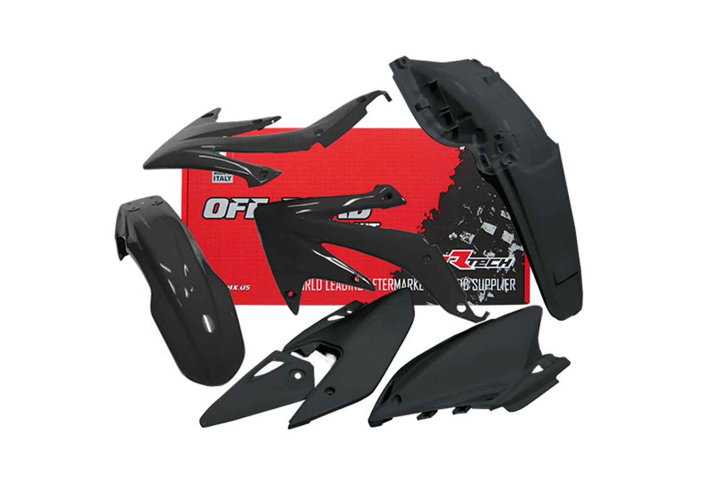 Kit Plastiche Racetech HONDA CRF 450 SENZA TABELLA ANTERIORE 2008-2017 Kit NERO