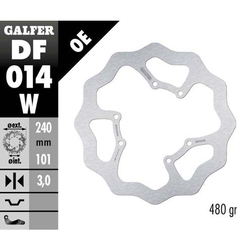 Galfer Dischi freno Wave Honda CR 125 1995-2007 anteriore