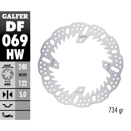 Galfer Dischi freno Shark Honda CR 250 2002-2007 5 mm posteriore