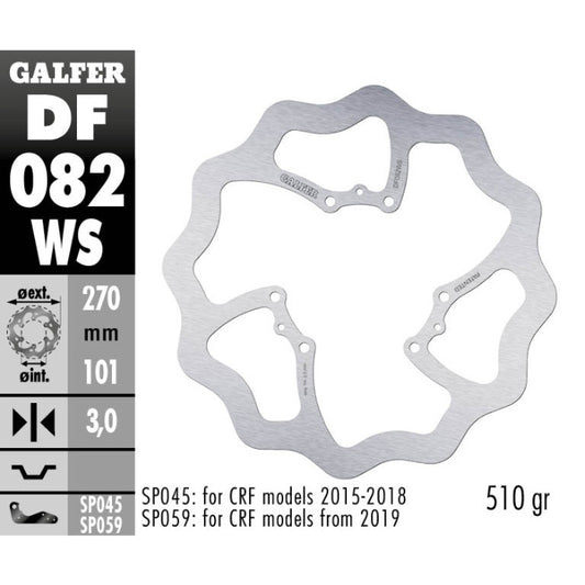 Galfer Dischi freno Wave Honda CR 125 1995-2007 anteriore