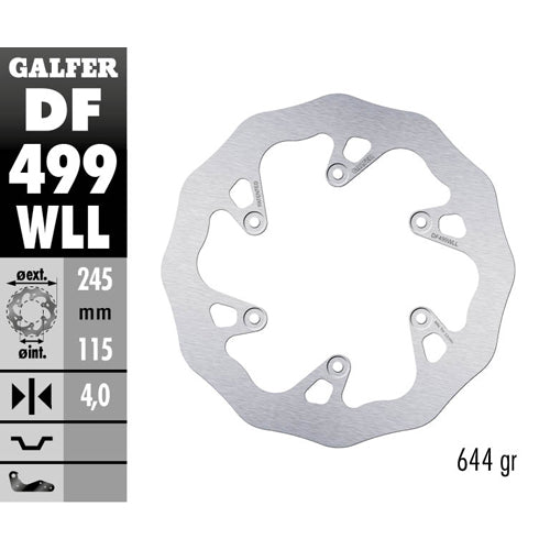 Galfer Dischi freno Wave Yamaha WR 250 F 2005-2018 posteriore