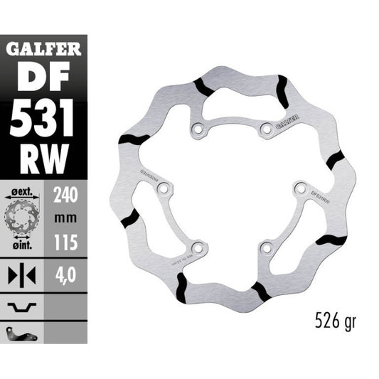 Galfer Dischi freno Race Fantic 125 XE 2023-2025 posteriore