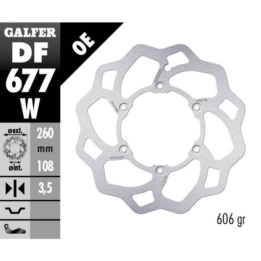 Galfer Dischi freno Wave GasGas 125 EC 1996-2015 anteriore