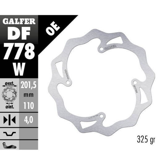 Galfer Dischi freno Wave KTM 85 SX 2003-2010 posteriore