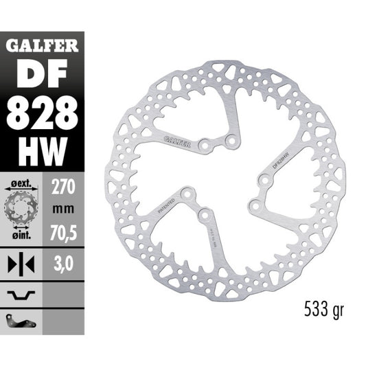 Galfer Dischi freno Shark TM EN/MX 125 2004-2025 anteriore