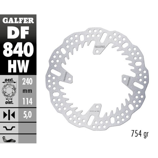 Galfer Dischi freno Shark TM EN/MX 250 2015-2025 5 mm posteriore
