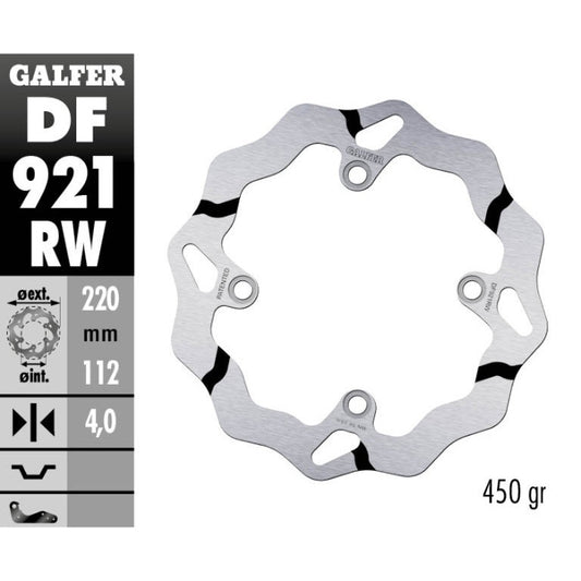 Galfer Dischi freno Race Sherco 250 SE-R 2014-2025 posteriore