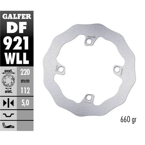Galfer Dischi freno Wave Sherco 250 SE-R 2014-2025 posteriore