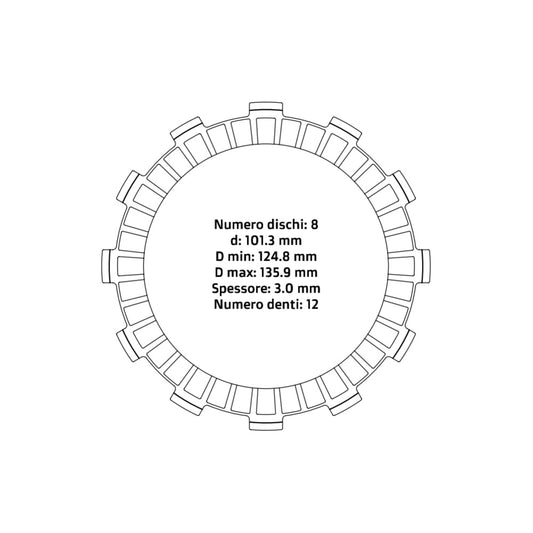 NRTeam Dischi frizione Honda CRF 250 R 2004-2007