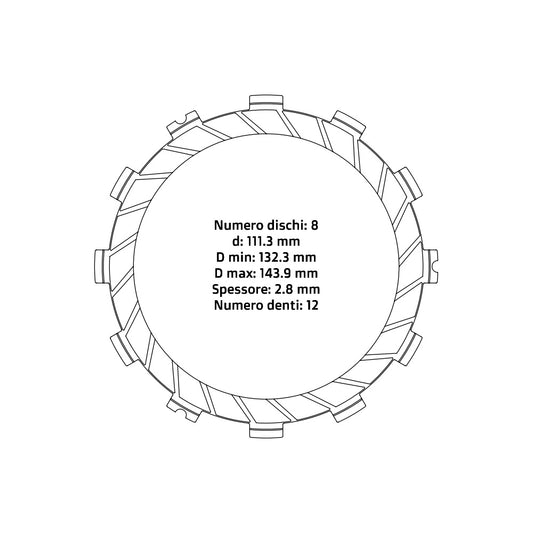 NRTeam Dischi frizione Beta RR 250 2018-2025
