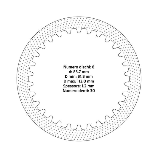 NRTeam Dischi frizione Husqvarna 85 TC 2014-2017