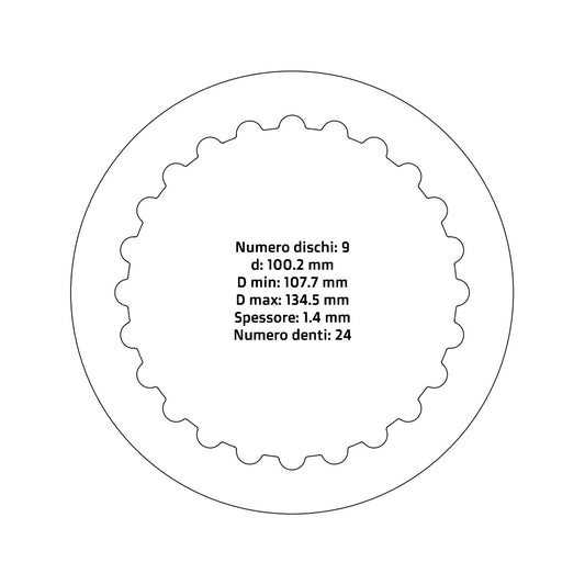 NRTeam Dischi frizione GasGas 250 EC 2021-2025
