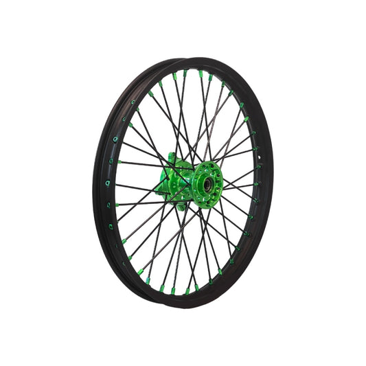 NRTeam Ruote complete offroad Kawasaki KX 125 2006-2008 anteriore Verde