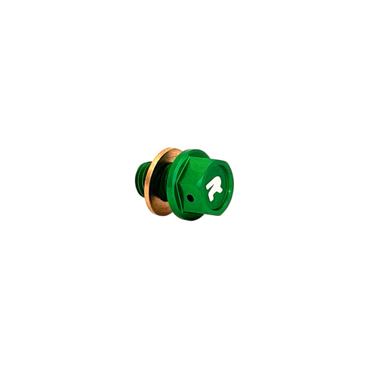 NRTeam Tappo magnetico scarico olio Kawasaki KX 125 1996-2008 Verde