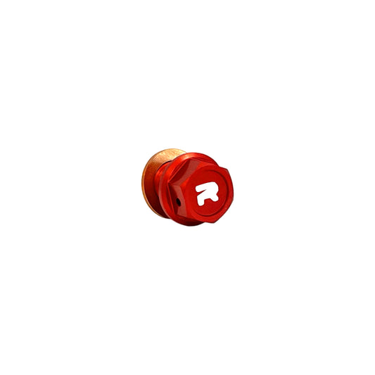 NRTeam Tappo magnetico scarico olio Fantic 250 XX 2022-2025 Rosso
