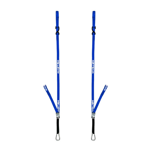 NRTeam Cinghie di fissaggio moto Universale 25mm Blu