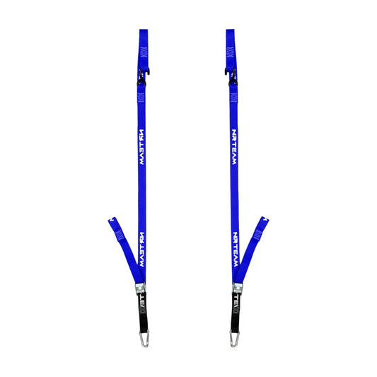 NRTeam Cinghie di fissaggio moto Universale 38mm Blu