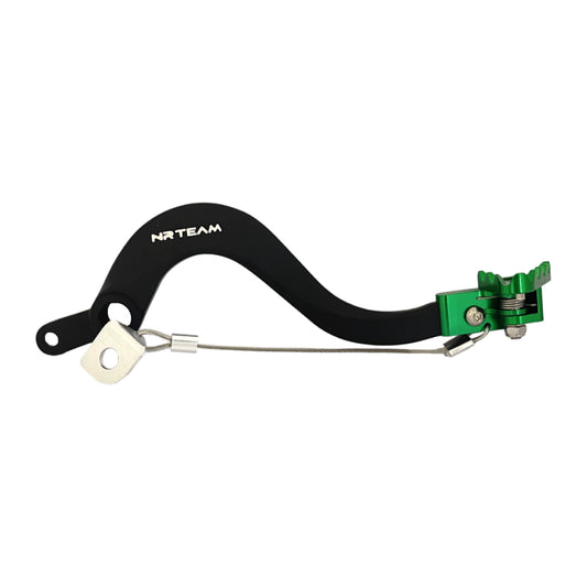 NRTeam Pedale freno posteriore forgiato Kawasaki KX 250 F 2005-2020 Verde